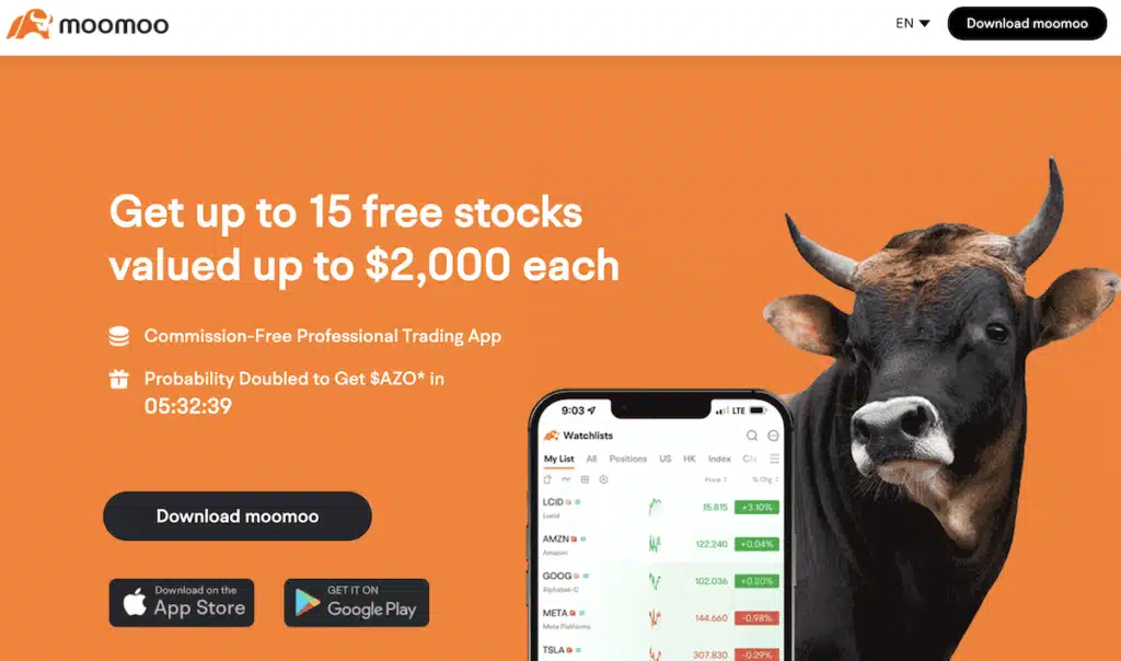 moomoo free stocks